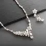 Mariell Cultured Freshwater Pearls & CZ Rose Gold Plated Wedding Necklace and Earrings Set for Brides Mariell Cultured Freshwater Pearls & CZ Rose Gold Plated Wedding Necklace and Earrings Set for Brides