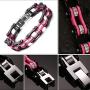 BEMI Cool Style Gothic 10MM Wide Bike Motorcycle Chain Polished Stainless Steel Link Bracelet for Men