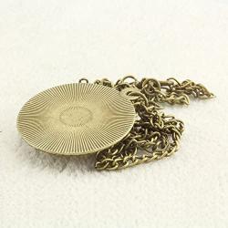 FM FM42 So Many Books So Little time Round Pendant Necklace with 26'' Rolo Chain (4 Styles)