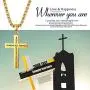 Cupimatch Philippians 4:13 Cross Pendant Necklace, Stainless Steel Strength Bible Verse Crucifix Jewelry with 22 inch Chain Cupimatch Philippians 4:13 Cross Pendant Necklace, Stainless Steel Strength Bible Verse Crucifix Jewelry with 22 inch Chain