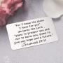 KUIYAI Jeremiah 29:11 Wallet Card for I Know The Plan I Have for You Religious Gifts Chrisitian Bible Verse Jeremiah 29:11 Jewelry