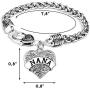 “Nana” Charm Bracelets | Adorable Nana Silver Heart Bracelet | Best Family Jewelry Gift