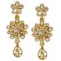 Bindhani Womens Indian Jewelry Simple Bridal Wedding Party Wear Crafted Brides Gold Plated Kundan Polki Choker Necklace Earrings Tikka Fashion Bollywood Style Jewellery Tika Set for Bridemaids