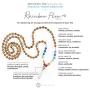 Modern ŌM 108 Premium 8mm Mala Meditation Beads | Unisex Rainbow Mala Necklace Quartz Pendant, Green Sandalwood, Genuine Gemstones Yoga Jewelry