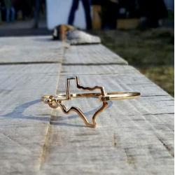 O3 State Shape Bangle Bracelet