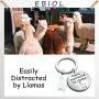 G-Ahora Llamas Keychain Easily Distracted by Llamas Alpaca Jewelry Gift for Llamas Lovers(by Llamas KR)