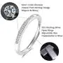 EPIRORA Sterling Silver Rings for Women Girls, 2mm Band Cubic Zirconia Simple Open Adjustable Knuckle Rings Eternity Wedding Engagement Jewelry EPIRORA Sterling Silver Rings for Women Girls, 2mm Band Cubic Zirconia Simple Open Adjustable Knuckle Rings Eternity Wedding Engagement Jewelry