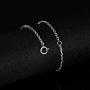 925 Sterling Silver Necklace Extenders Adjustable Extension Chain for Necklace Bracelet Anklet 2 pcs