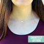 Emma Lou Friend Necklace, Stainless Steel Tiny Heart Necklace, Friendship Jewelry, Bff And Bestie Gifts for Women