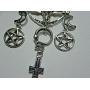 Dark Arts Pendant Necklace Black Magic Symbols Baphomet Lucifer Serpent Pentagram Devil Sigil Talisman Amulet Wiccan Witch