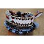 The Woos Lightweight Tassel Bead Wrap Bracelets Braided Boho Charm Bracelet Stackable Multilayer Bracelets Cord for Women Girls Party Birthday Jewelry