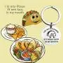 MAOFAED Funny Taco Gift Taco Lover Gift Tacos Keychain Mexican Food Jewelry Im Into FitnessS Fitness Taco in My Mouth