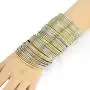 Ensoul Flower Mixed Metal Aztec Multi Bangle Set of 50 Ensoul Flower Mixed Metal Aztec Multi Bangle Set of 50
