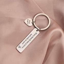 AKTAP Stepdaughter Gifts Bonus Daughter Son Keychain Every Family Has A Story. Welcome to Ours Adoption Keychain Daughter in Law Gift Wedding Jewelry