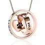 memorial jewelry Forever in My Heart,No Longer by My Side Cremation Pet Urn Necklace Screw Opens and Lock Ashes Pendant Jewelry for Dog Cat