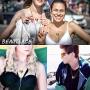 beautlace Customized LGBT Necklaces 18K Gold Plated Rainbow Love Heart Triangle Pendant Gay Lesbian Pride Jewelry for Men and Women