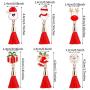ADXCO 6 Pairs Christmas Tassel Earrings Thanksgiving Christmas Jewelry Set Gifts