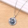Iron Man Necklace - Proof That Tony Stark Has A Heart Circle Pendant Necklace for Men and Women, Creative Gift for Iron Man Fans