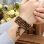 Jovivi Tibetan 6mm 8mm 108 Natural Tiger Eye Gemstone Beads Prayer Mala Bracelet Necklace