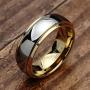 100S JEWELRY Engraved Personalized Tungsten Rings For Men Women Wedding Band Two Tone Gold Silver Engagement Sizes 6-16