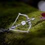 PROSTEEL Bow & Arrow Necklace,Sagittarius Necklace,Archery Necklace,Hunter Charm,Mens Womens Jewelry