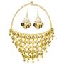 Seawhisper Belly Dance Gold/Silver Coins Necklace and Earrings Bracelets