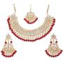YouBella Jewellery Bollywood Ethnic Bridal Wedding Traditional Choker Indian Necklace Set with Earrings for Women