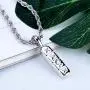 TOPGRILLZ 14K Gold and Silver Plated Xanax Pill Bar Pendant Necklace for Men with 24” Stainless Steel Rope Chain TOPGRILLZ 14K Gold and Silver Plated Xanax Pill Bar Pendant Necklace for Men with 24” Stainless Steel Rope Chain