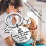 WUSUANED Funny Nurse Keychain I Am A Dog Mom And A Nurse Nothing Scares Me Veterinarian Graduation Jewelry Gift For Vet Dog Lover
