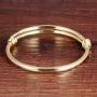 Children Jewelry 18k Gold Plated Bangle Bracelet for Toddlers Gift Safe Easy Adjustable 4.7'' - 5.9''