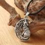 HAQUIL Wolf Jewelry Howling Wolf Pendant Necklace for Men for Women, 19.7''