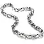 Unique Astro Snake 22 Inches Mens Silver Toned Tungsten Link Necklace Chain (Heavy, Solid)