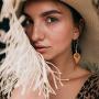Shuning 36 Pairs Vintage Boho Earrings for Women Girls Fashion Hollow Moon Leaf Turquoise Drop Dangle Earrings Bohemian Statement Stud Earrings Jewelry for Valentine/Birthday Party Gift