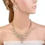 EVER FAITH Austrian Crystal Elegant V-Shaped Teardrop Necklace Earrings Set EVER FAITH Austrian Crystal Elegant V-Shaped Teardrop Necklace Earrings Set