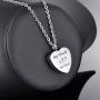 HooAMI Cremation Jewelry for Ashes Heart Urn Necklace Memorial Pendant for Family