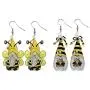 Stology Spring Summer Gnome Acrylic Earrings, Bee Statement Dangle Resin Jewelry Fashion Accessories for Women Girls Stology Spring Summer Gnome Acrylic Earrings, Bee Statement Dangle Resin Jewelry Fashion Accessories for Women Girls