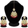 Aheli Stunning Indian Traditional Maang Tikka Earrings Set for Women Bollywood Ethnic Party Wear Fashion Jewelry for Women