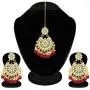Aheli Stunning Indian Traditional Maang Tikka Earrings Set for Women Bollywood Ethnic Party Wear Fashion Jewelry for Women