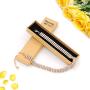 Zealmer 3 Row Rhinestone Choker Necklace for Wedding Bride Bridemaids Gift 18K Gold Plated