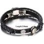 Lovglisten 6pcs Leather Bracelet Bangle for 18mm Snap Button Jewelry (1)