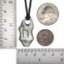 Norse Nordic Vikng Jewelry Uruz U Strength Creativity & Wealth Element Earth Elder Futhark Rune Runic Protection Amulet Silver Pewter Mens Pendant Necklace Charm for men W adjustable Cord