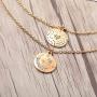 Jovono Boho Multilayered Necklace Star Moon Pendant Jewelry Necklace Chains for Women and Girls (Gold)