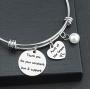 Ribukat Wedding Jewelry Aunt of The Groom Bangle Bracelet Thank You for Your Constant Love and Support Wedding Gift for Aunt