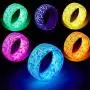 Nanafast Glow Resin Ring Christmas Luminous Ring Toy Gift for Kids Men Women Size 6-11 Nanafast Glow Resin Ring Christmas Luminous Ring Toy Gift for Kids Men Women Size 6-11
