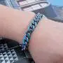 TOPGRILLZ 10,14mm Polished Stainless Solid Quenching Color Reflection Laser Link Chain Bracelet for Men and Women Hip Hop Personality Jewelry TOPGRILLZ 10,14mm Polished Stainless Solid Quenching Color Reflection Laser Link Chain Bracelet for Men and Women Hip Hop Personality Jewelry