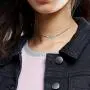 S925 Sterling Silver Choker Short Sideways Hamsa Hand Evil Eye Necklace Pendant for Women Girl S925 Sterling Silver Choker Short Sideways Hamsa Hand Evil Eye Necklace Pendant for Women Girl