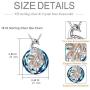 Phoenix Pendant Necklace for Women Sterling Silver Female Jewelry Gifts with Swarovski Crystal