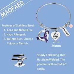 MAOFAED Crohn ’s Gift Crohn ’s Awareness Gift Crohn ’s Warrior Gift Crohn ’s Survivor Gift Life is Tough But I Am Tougher Crohn ’s Bracelet for Her