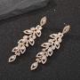 SWEETV Wedding Bridal Chandelier Earrings, Crystal Rhinestone Drop Dangle Earrings for Women Brides
