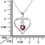 YFN Heart Necklace Sterling Silver Cubic Zirconia Pendant for Women Mothers Day Jewelry Gifts YFN Heart Necklace Sterling Silver Cubic Zirconia Pendant for Women Mothers Day Jewelry Gifts